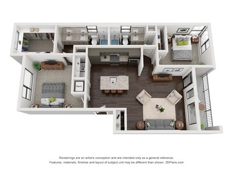 3D floorplan The Greenlake